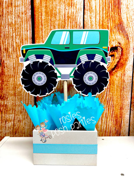 Monster Truck Theme | Monster Truck Birthday | Monster Truck Centerpiece Decoration | Truck Party Decor | Boy Theme | Jam Birthday SET OF 6