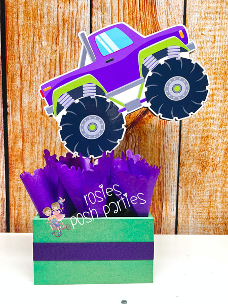 Monster Truck Theme | Monster Truck Birthday | Monster Truck Centerpiece Decoration | Truck Party Decor | Boy Theme | Jam Birthday SET OF 6