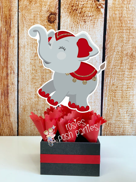 Carnival Circus Birthday Centerpieces Circus Carnival Baby Shower Guests Circus Carnival Party Decor birthday or Baby Shower SET OF 6