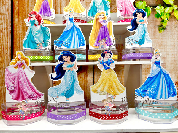 Princess Birthday Theme Favors | Candy favor Jars | Princess Theme | Princess Party | Princess Baby Shower | Party Favor | Favors SET OF 12