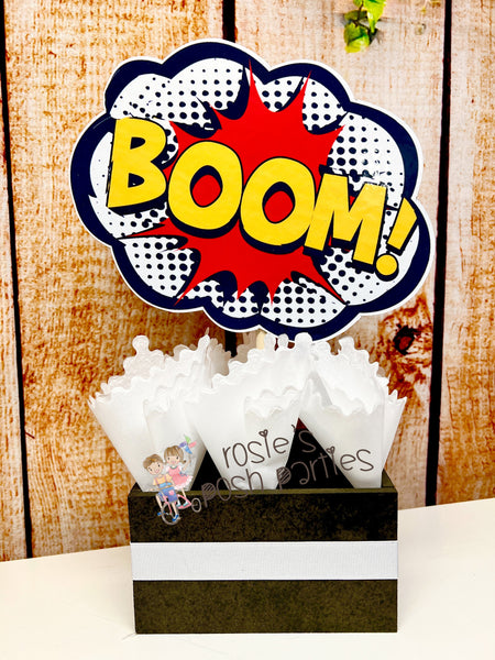 Superhero Theme | Superheroes Birthday Theme | Hero Theme | Superheroes Baby Shower Centerpiece Decoration | Superhero Bubbles INDIVIDUAL