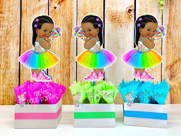 African American Lollipop Theme | Lollipop Candy Land Birthday Party Centerpiece Decoration | Lollipop Theme | Candyland Theme INDIVIDUAL