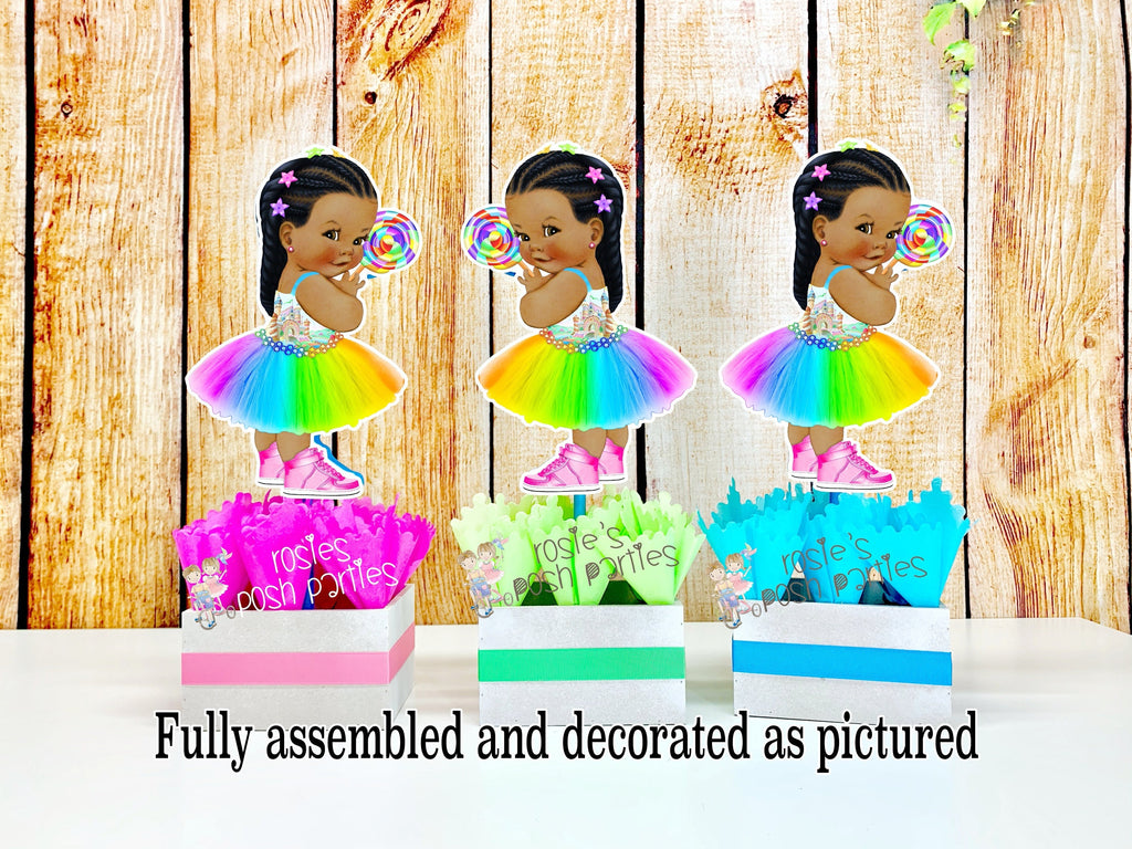 African American Lollipop Theme | Lollipop Candy Land Birthday Party Centerpiece Decoration | Lollipop Theme | Candyland Theme INDIVIDUAL
