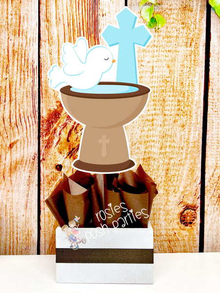 Christening Baptism centerpieces | Blonde Baptism Angel | Christening Decoration | Baptism Religious Theme Centerpiece Decoration INDIVIDUAL