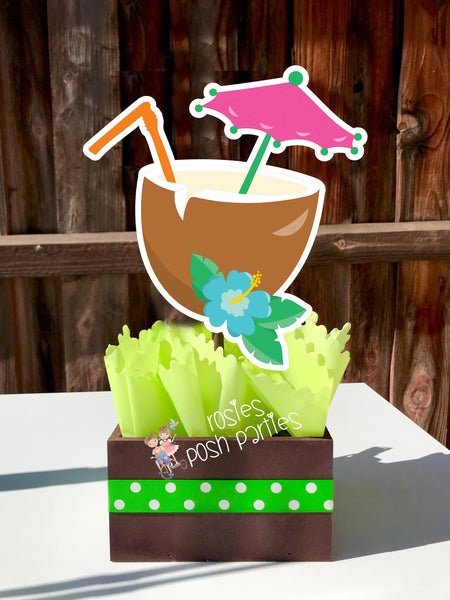 Luau Theme | Hawaiian Birthday Party | Luau Centerpiece Decoration | Luau Baby Shower | Hawaiian Theme Party | Hawaiian Decor INDIVIDUAL