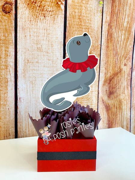 Carnival Circus Birthday Centerpieces Circus Carnival Baby Shower Guests Circus Carnival Party Decor birthday or Baby Shower SET OF 6
