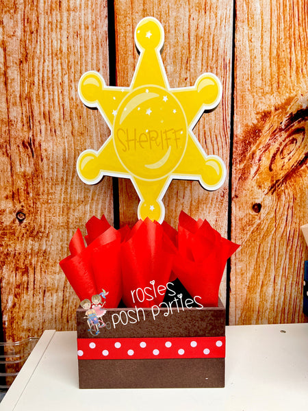 Wild West Cowboy Theme | Cowboy Birthday Centerpiece | Western Decoration | Western Cowboy Birthday | Wild West Theme Decoration INDIVIDUAL