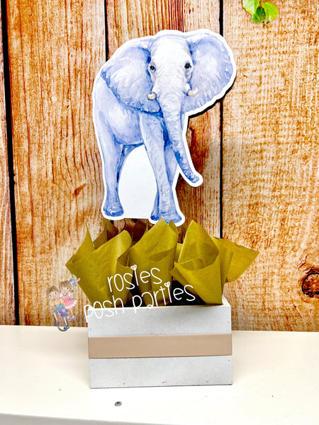 Safari Theme | Safari Baby Shower Centerpiece | Safari Birthday Theme Decoration | Safari Jungle Watercolor Theme | Centerpiece INDIVIDUAL