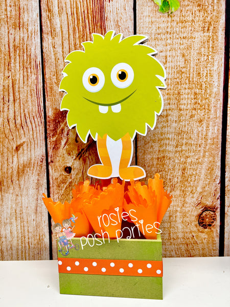 Monster Birthday centerpieces Little Monsters Cute birthday party wood table centerpiece decoration Little Monsters Theme Party INDIVIDUAL