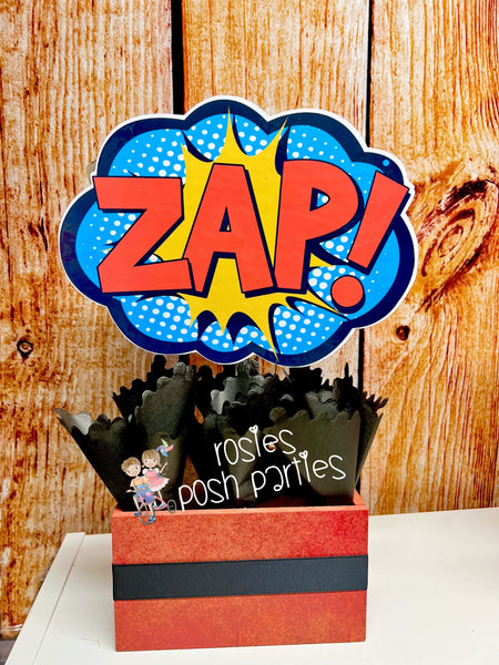 Superhero Theme | Superheroes Birthday Theme | Hero Theme | Superheroes Baby Shower Centerpiece Decoration | Superhero Bubbles INDIVIDUAL