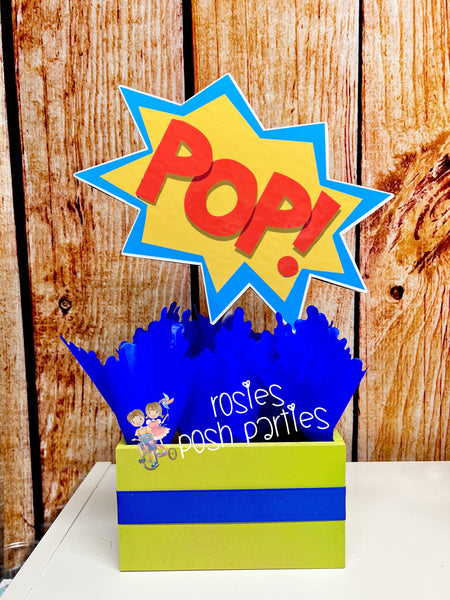 Superhero Theme | Superheroes Birthday Theme | Hero Theme | Superheroes Baby Shower Centerpiece Decoration | Superhero Bubbles INDIVIDUAL