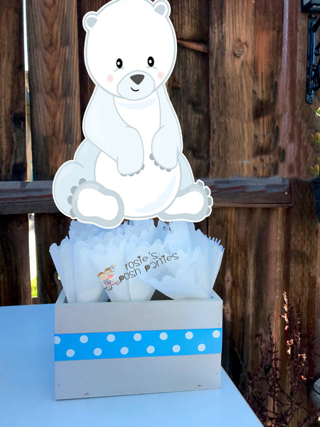 Arctic Theme | Arctic Baby Shower Centerpiece | Arctic Birthday Party Theme Decoration | Winter Onederland Theme Centerpiece INDIVIDUAL