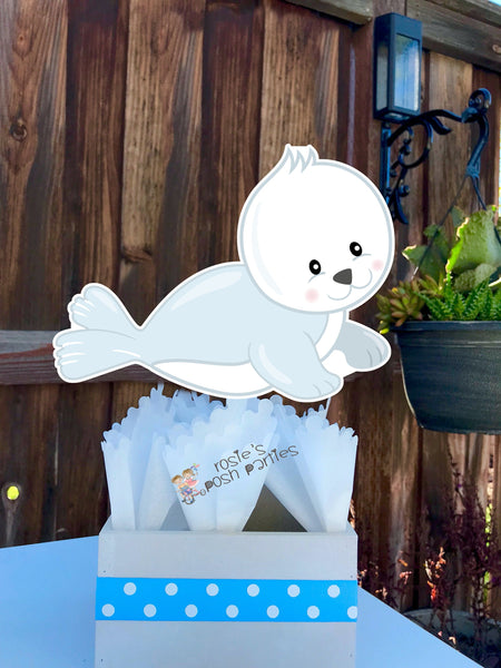 Arctic Theme | Arctic Baby Shower Centerpiece | Arctic Birthday Party Theme Decoration | Winter Onederland Theme Centerpiece INDIVIDUAL