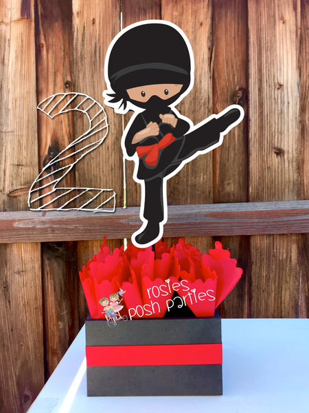 Ninja Birthday Ninja Party Ninja Centerpiece Decoration Ninja Birthday Ninja Karate decoration Ninja Favor Karate Boy Karate INDIVIDUAL