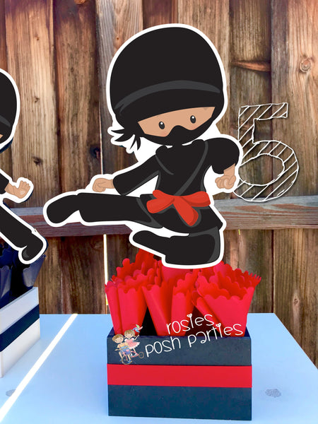 Ninja Birthday Ninja Party Ninja Centerpiece Decoration Ninja Birthday Ninja Karate decoration Ninja Favor Karate Boy Karate INDIVIDUAL