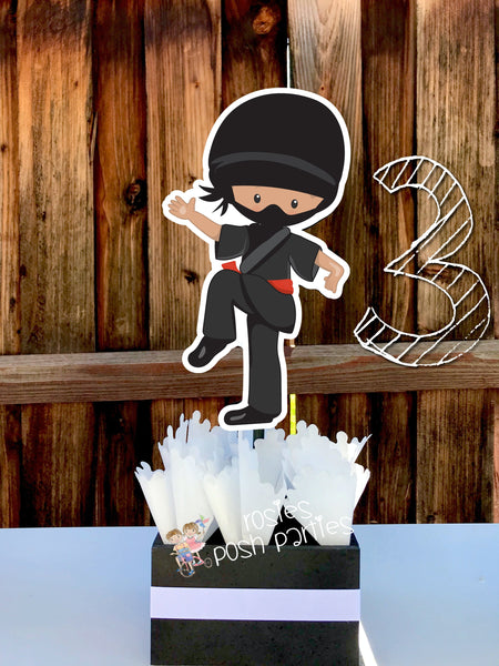 Ninja Birthday Ninja Party Ninja Centerpiece Decoration Ninja Birthday Ninja Karate decoration Ninja Favor Karate Boy Karate INDIVIDUAL