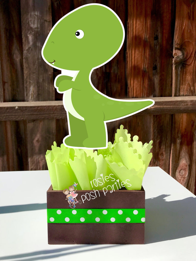Dinosaur centerpieces for baby sales shower