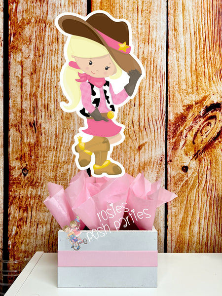 Cowgirl Theme | Cowgirl Birthday Centerpiece | Baby Shower Theme | Western Cowgirl Birthday | Wild West Cowgirl Theme Decor INDIVIDUAL
