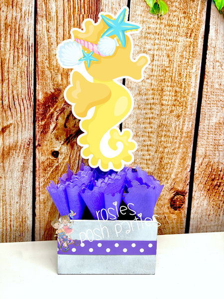 Mermaid Theme | Mermaid Baby Shower | Mermaid Birthday Party Centerpiece Decoration | Under The Sea Theme | Baby Shower | Mermaid INDIVIDUAL