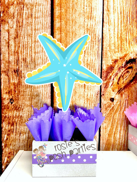 Mermaid Theme | Mermaid Baby Shower | Mermaid Birthday Party Centerpiece Decoration | Under The Sea Theme | Baby Shower | Mermaid INDIVIDUAL