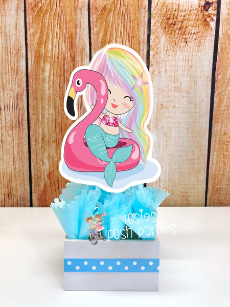 Mermaid Centerpieces, Narwhal Centerpiece, Mermaid Birthday, Mermaid Party, Narwhal Birthday, Mermaid Party, Mermaid Narwhal INDIVIDUAL