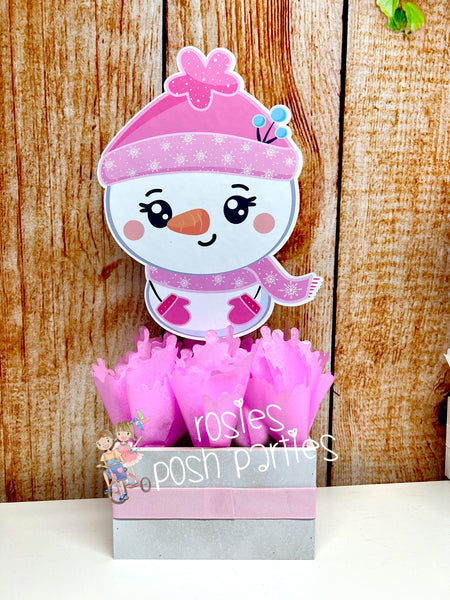 Winter Birthday Theme | Winter Onederland | Winter Birthday Centerpiece | Penguin Reindeer Theme Party | Winter Theme Decoration INDIVIDUAL