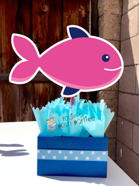 Girl Nautical Baby Shower Theme Centerpiece Decoration | Pink Nautical Birthday | Nautical Baby Shower | Baby Themed Decoration INDIVIDUAL