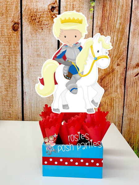 Knight Birthday Theme | Knight Theme | Birthday Centerpiece | Princess and Knight Dragon Birthday Decoration | Once Upon a Time | SET OF 6