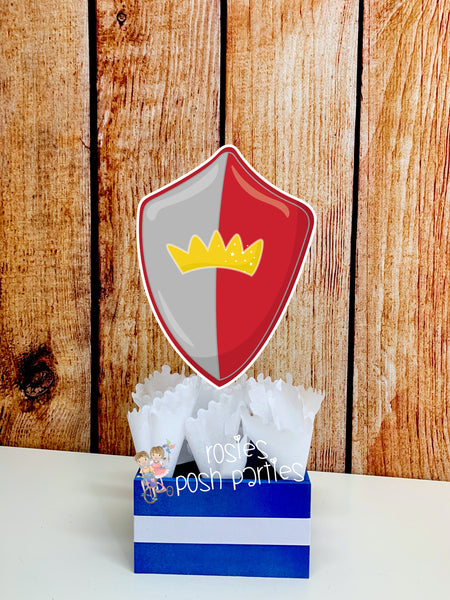 Knight Birthday Theme | Knight Theme | Birthday Centerpiece | Princess and Knight Dragon Birthday Decoration | Once Upon a Time | SET OF 6