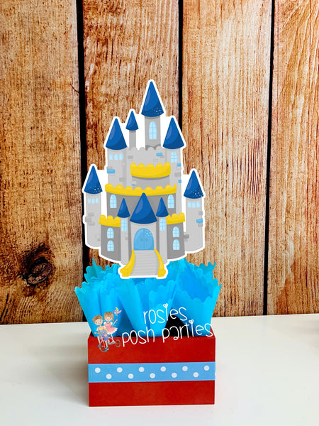 Knight Birthday Theme | Knight Theme | Birthday Centerpiece | Princess and Knight Dragon Birthday Decoration | Once Upon a Time | SET OF 6