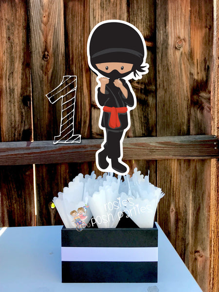 Ninja Birthday Ninja Party Ninja Centerpiece Decoration Ninja Birthday Ninja Karate decoration Ninja Favor Karate Boy Karate INDIVIDUAL
