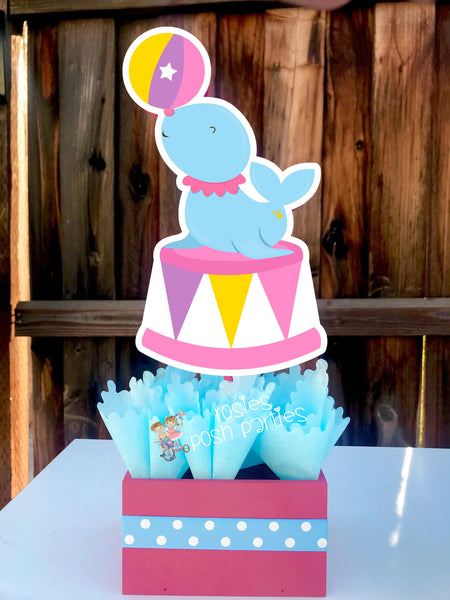 Pink Carnival Theme | Girl Circus Party | Pink Carnival Centerpiece | Girl Circus Carnival Decoration | Circus Party Centerpiece SET OF 6