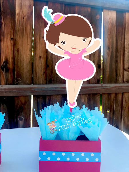 Pink Carnival Theme | Girl Circus Party | Pink Carnival Centerpiece | Girl Circus Carnival Decoration | Circus Party Centerpiece SET OF 6
