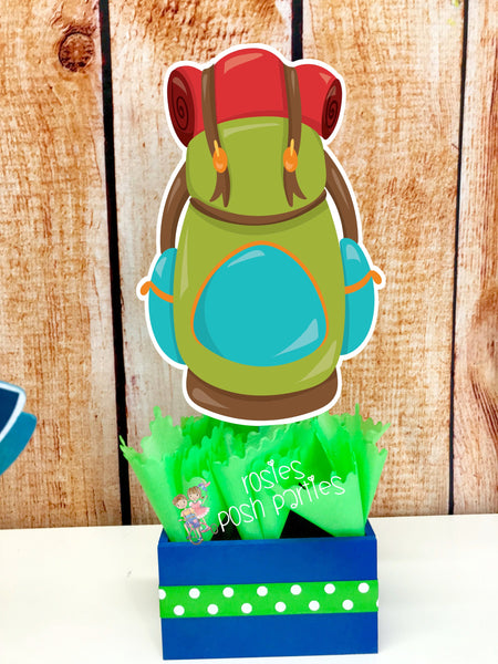 Camping Theme | Camp Birthday Party Centerpieces | Camping Theme Party Decoration | Camping Decoration Party Camp Sleep over SET OF 6