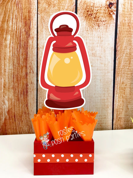 Camping Theme | Camp Birthday Party Centerpieces | Camping Theme Party Decoration | Camping Decoration Party Camp Sleep over SET OF 6