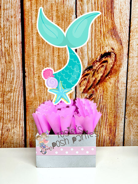 Mermaid Theme | Mermaid Baby Shower | Mermaid Birthday Party Centerpiece Decoration | Under The Sea Theme | Baby Shower | Mermaid INDIVIDUAL