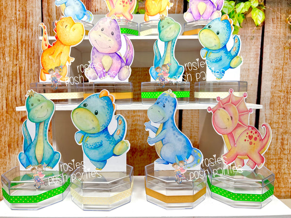 Dinosaur Watercolor Birthday Theme | Dinosaur Party Candy Jar Favor | Dino Theme Favors | Dino Theme | Candy Jar Favor Decoration SET OF 12