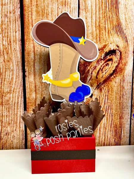 Cowboy Birthday Centerpieces Decoration Party Western Party Cowboy Western Birthday Prop Cowboy Theme Western Party Cowboy party SET OF 4
