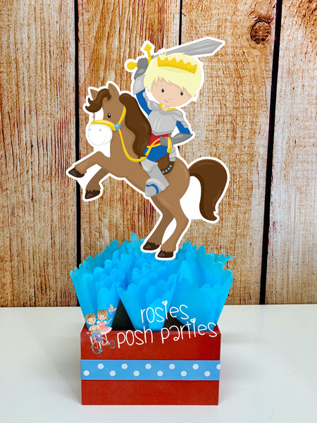Knight Birthday Theme | Knight Theme | Birthday Centerpiece | Princess and Knight Dragon Birthday Decoration | Once Upon a Time | SET OF 6