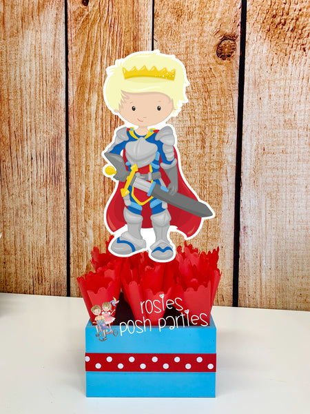 Knight Birthday Theme | Knight Theme | Birthday Centerpiece | Princess and Knight Dragon Birthday Decoration | Once Upon a Time | SET OF 6