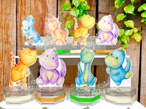 Dinosaur Watercolor Birthday Theme | Dinosaur Party Candy Jar Favor | Dino Theme Favors | Dino Theme | Candy Jar Favor Decoration SET OF 12