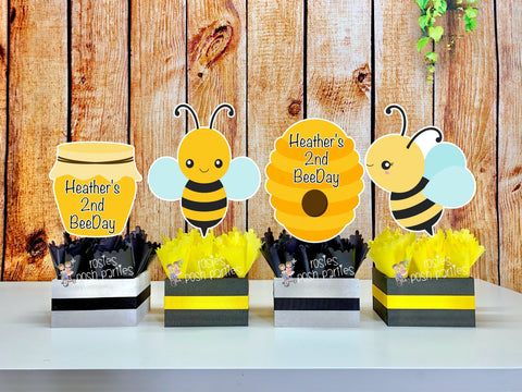 Bumble Bee Theme | Bumble Bee Baby Shower | Bumble Bee Birthday Party | Baby Shower Theme | Bumble Bee Party | Beeday Babee Theme | SET OF 4