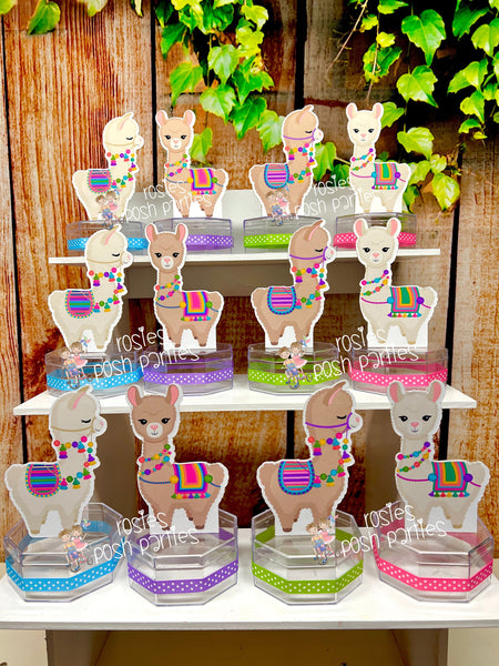 Llama Birthday Theme Candy Jar Favor Decoration | Llama Theme | Llama Party Favor | Alpaca Theme Baby Shower Party Favor Jar Decor SET OF 12