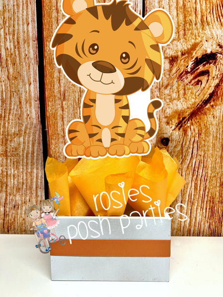 Safari Jungle Theme | Tropical Safari Baby Shower | Safari Baby Shower Centerpiece | Jungle Birthday Theme Decoration | Tropical SET OF 5