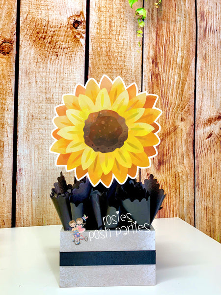 Sunflower Birthday Theme | Sunflower Baby Shower Theme | Sunflower Party Theme | Sunflower Centerpiece | Yellow Sunflower Decor INDIVIDUAL