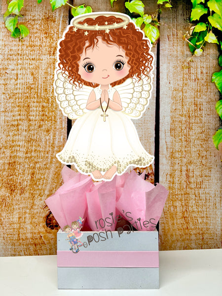 Christening Baptism centerpieces | Baptism Angel Theme | Christening Decoration | Baptism Religious Theme Centerpiece Decoration INDIVIDUAL