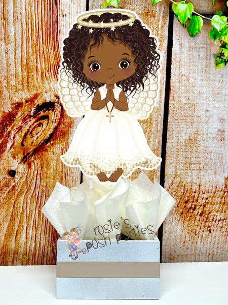 Christening Baptism centerpieces | Baptism Angel Theme | Christening Decoration | Baptism Religious Theme Centerpiece Decoration INDIVIDUAL