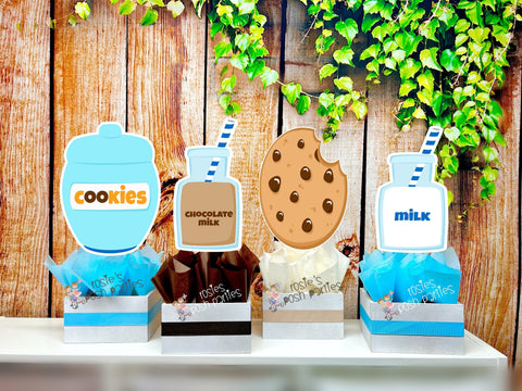 Cookies and Milk Theme | Cookies and Milk Birthday | Cookies and Milk Baby Shower | Its a boy | Cookies and Milk Party Decoration  INDVIDUAL