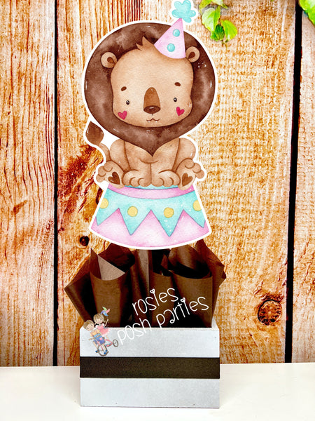 Circus Watercolor Baby Shower Theme | Circus Theme Decoration | Circus Birthday Theme | Pastel Circus Party Theme | Centerpiece SET OF 4