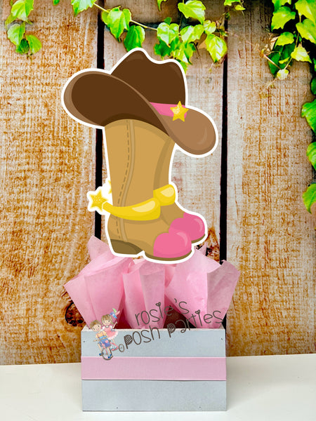 Cowgirl Theme | Cowgirl Birthday Party | Western Theme | Pink Western Cowgirl | Cowgirl Baby Shower | Western Centerpiece | INDIVIDUAL